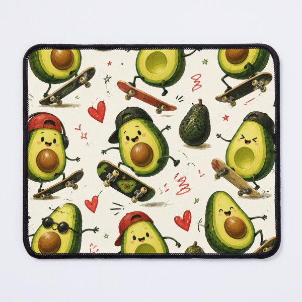 Item preview, Cute Avocado love Pattern  Seamless Pattern Fruit Print designed and sold by Aramdesing.