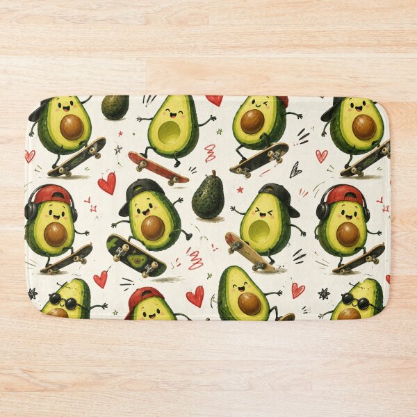 Item preview, Cute Avocado love Pattern  Seamless Pattern Fruit Print designed and sold by Aramdesing.