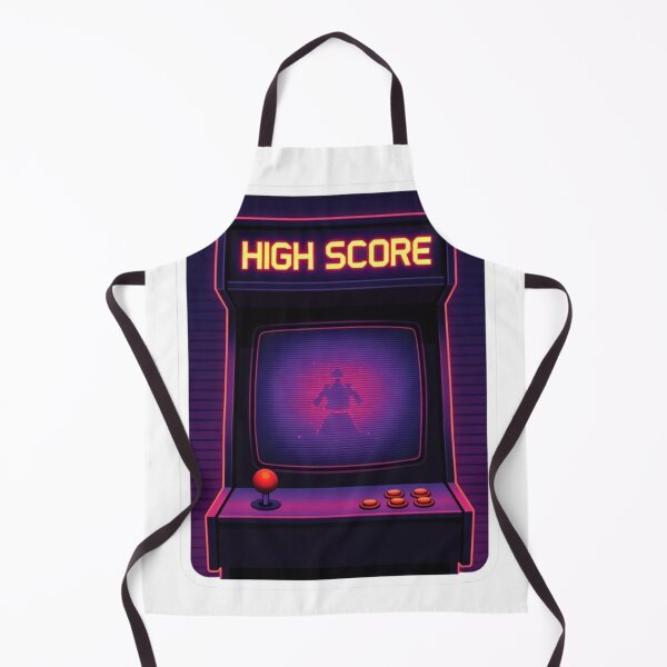 Item preview, Vaporwave Neon Arcade Sticker - Dark Aesthetic High Score Gamer Decal designed and sold by GeekStickerLab.