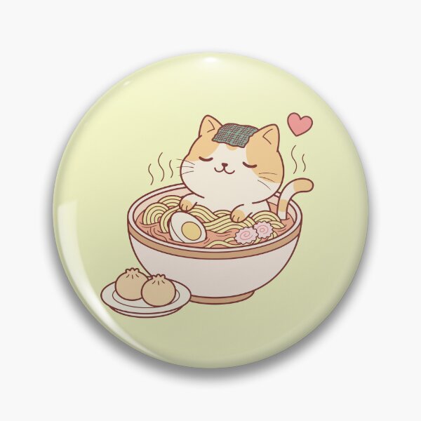 Item preview, Cat ramen and dumpling designed and sold by jdaydrawing.