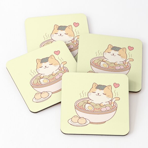 Item preview, Cat ramen and dumpling designed and sold by jdaydrawing.
