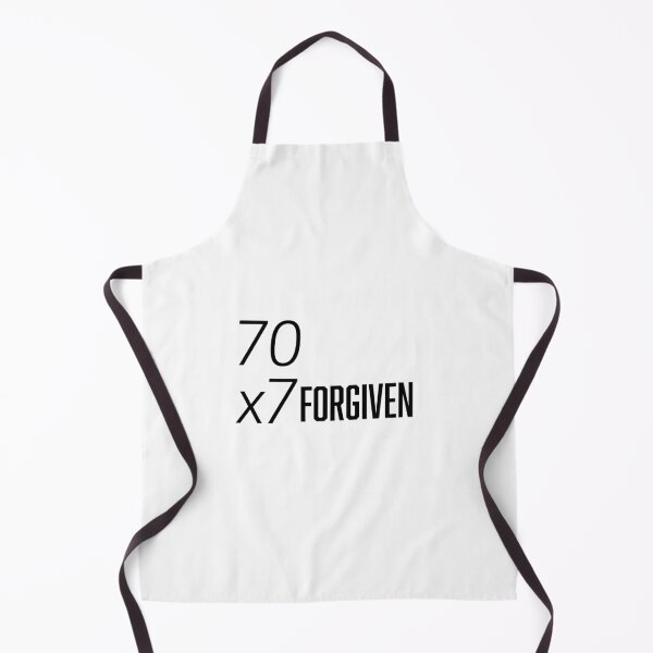 Item preview, 70x7 Forgiven – Christian Faith Typography T-Shirt Design designed and sold by CrossCrafted.