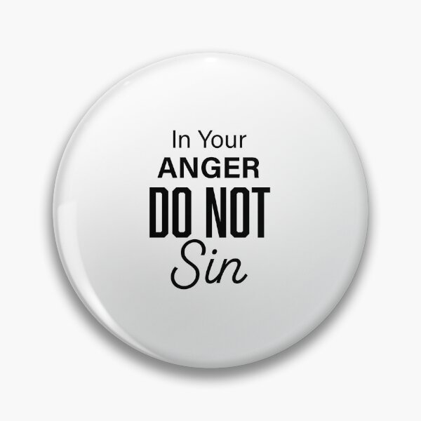 Item preview, In Your Anger Do Not Sin – Christian Faith Typography T-Shirt Design designed and sold by CrossCrafted.