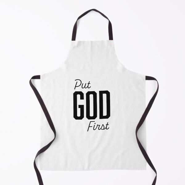 Item preview, Put God First – Christian Faith Typography T-Shirt Design designed and sold by CrossCrafted.