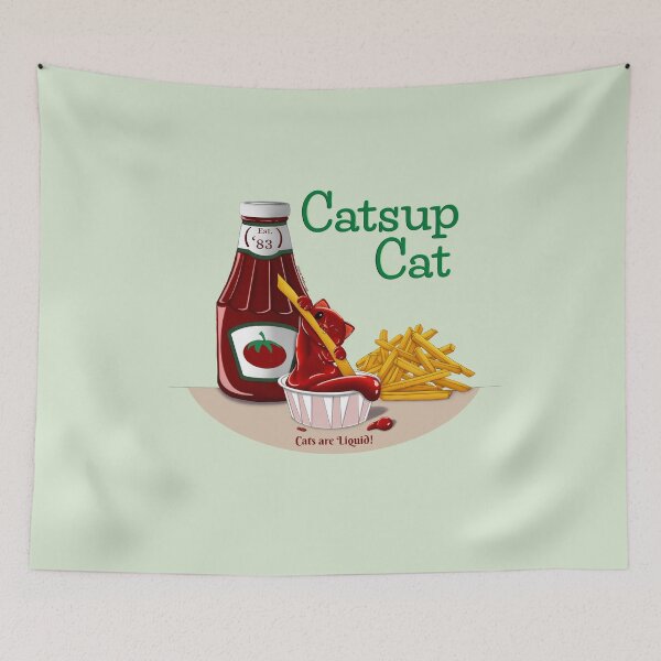 Item preview, Catsup Cat designed and sold by Sarah Mathia Art.