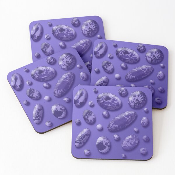 Item preview, Luxury Purple Marble Stones Abstract Fluid Art Design designed and sold by CozyLittleShop.