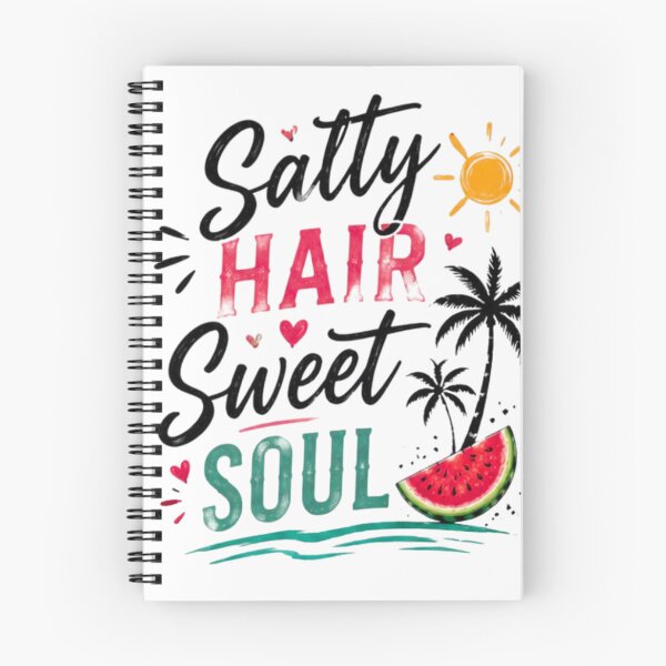 Item preview, Salty Hair Sweet Soul Retro Summer Beach Vacation Graphic T-Shirt designed and sold by novaduman.