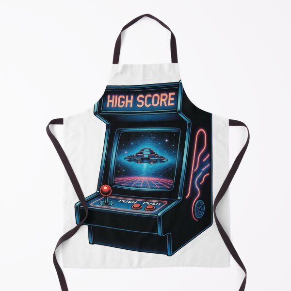 Item preview, Retro Vector Sci-Fi Arcade Sticker - High Score Spaceship Game Decal designed and sold by GeekStickerLab.