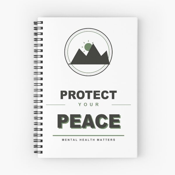 Item preview, Protect Your Peace Mountain Badge Mental Health T-Shirt designed and sold by Mega-Shopping.