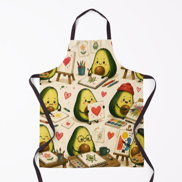Item preview, Cute Avocado love Pattern  Seamless Pattern Fruit Print designed and sold by Aramdesing.
