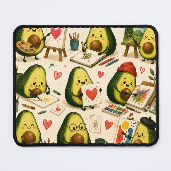 Item preview, Cute Avocado love Pattern  Seamless Pattern Fruit Print designed and sold by Aramdesing.