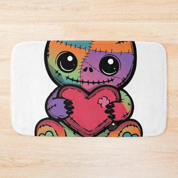 Item preview, Weirdo Voodoo Doll Kawaii Heart Motif designed and sold by Pommes im Bett.