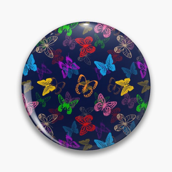Item preview, Colorful Butterfly Pattern Design - Blue  designed and sold by PatternTitan.