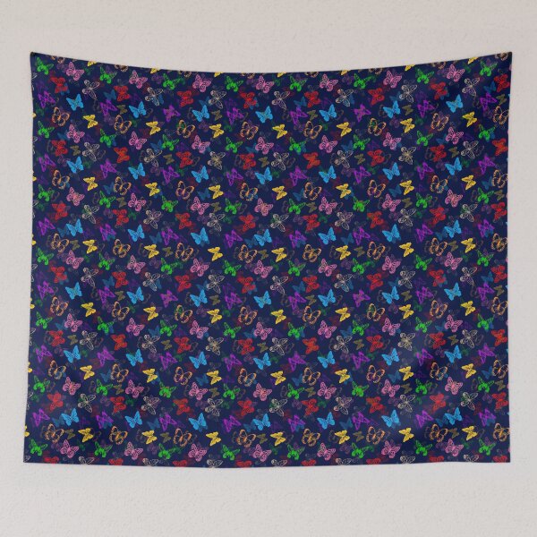 Item preview, Colorful Butterfly Pattern Design - Blue  designed and sold by PatternTitan.