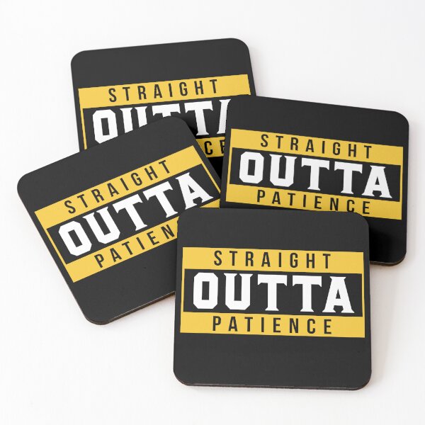Item preview, Straight Outta Patience Sarcastic Humor designed and sold by teeperfect.