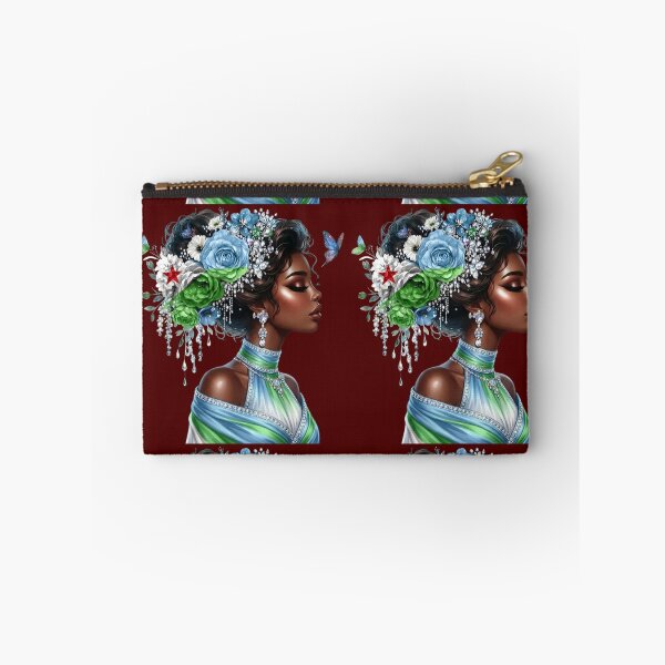 Item preview, Elegant Djibouti Beauty – Floral Flag Portrait designed and sold by DjibProp.