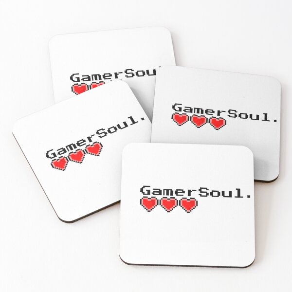 Item preview, Gamer Soul Pixel Hearts Retro Gaming Design designed and sold by Pommes im Bett.