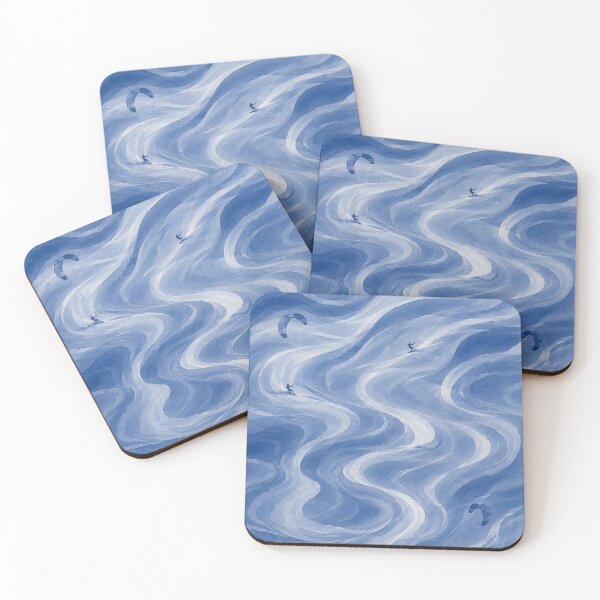 Item preview, Abstract Wind and Ocean Waves Coastal Artwork designed and sold by Islabonita..
