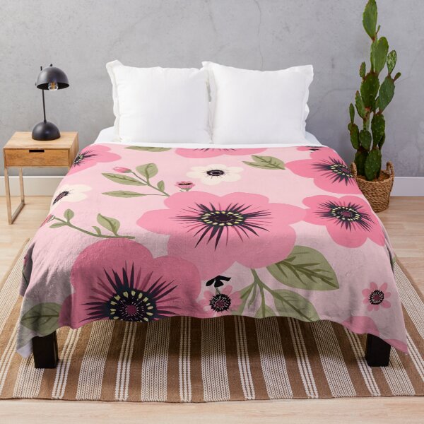 Item preview, Salmon pink floral pattern designed and sold by Nolan6.