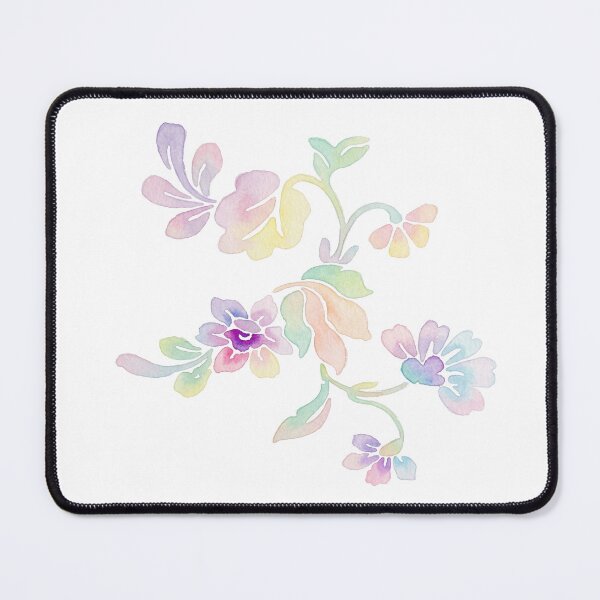 Item preview, Soft Korean Folk Floral Watercolor Pattern designed and sold by Yiruda-Art.