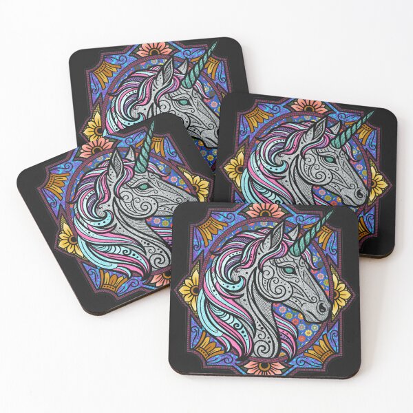 Item preview, Mandala Unicorn - Stained Glass Inspired Style designed and sold by Ink & Kind Studio.