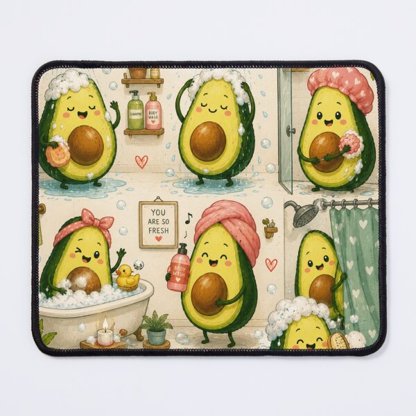 Item preview, Cute Avocado love Pattern  Seamless Pattern Fruit Print designed and sold by Aramdesing.