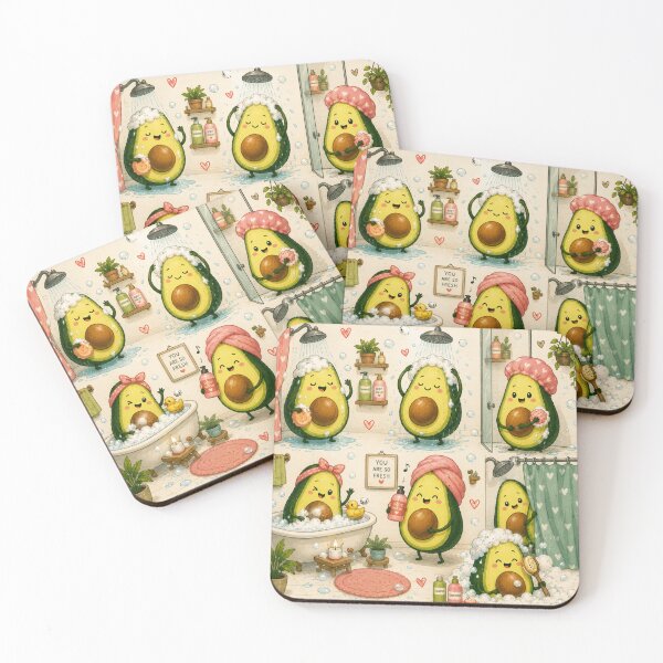 Item preview, Cute Avocado love Pattern  Seamless Pattern Fruit Print designed and sold by Aramdesing.