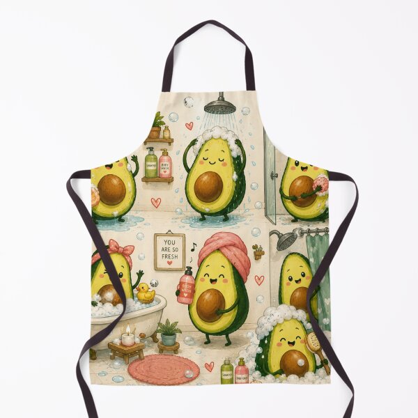 Item preview, Cute Avocado love Pattern  Seamless Pattern Fruit Print designed and sold by Aramdesing.
