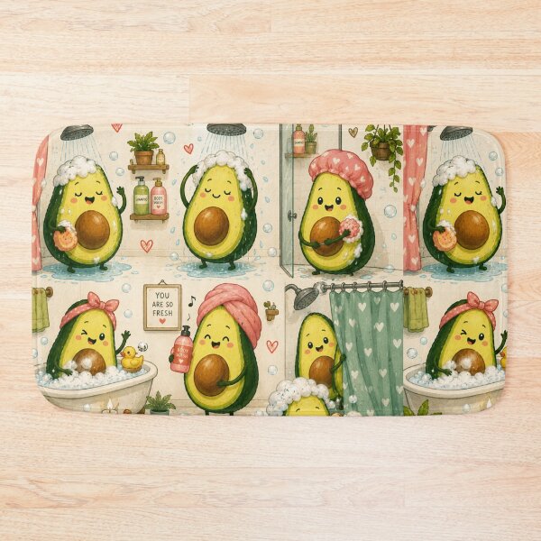 Item preview, Cute Avocado love Pattern  Seamless Pattern Fruit Print designed and sold by Aramdesing.
