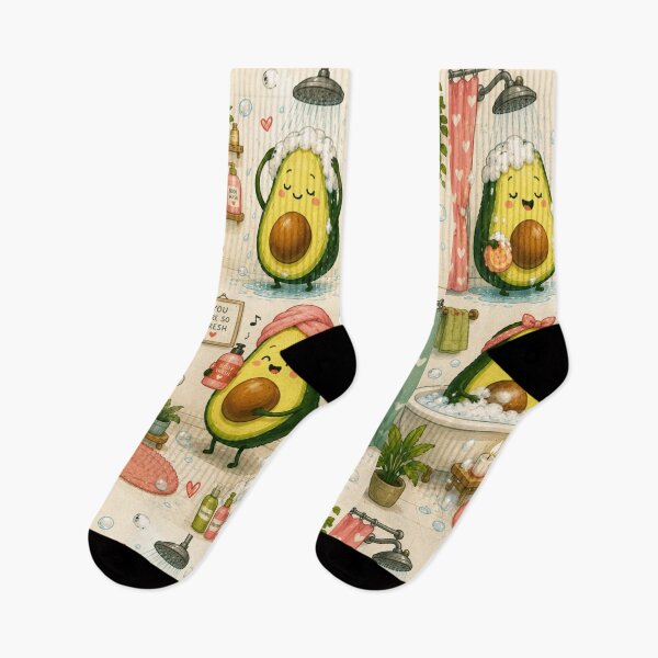 Item preview, Cute Avocado love Pattern  Seamless Pattern Fruit Print designed and sold by Aramdesing.