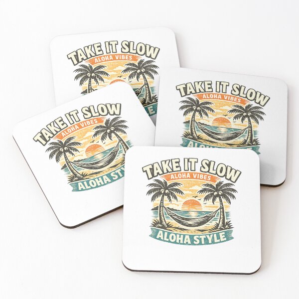 Aperçu de l'œuvre Take It Slow, Aloha Style Aloha Vibes créée et vendue par DPBTees70.