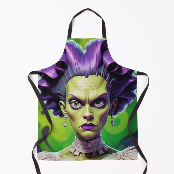 Item preview, Halloween Purple Green Bride Of Frankenstein Classic Monster designed and sold by GaffaDesigns.