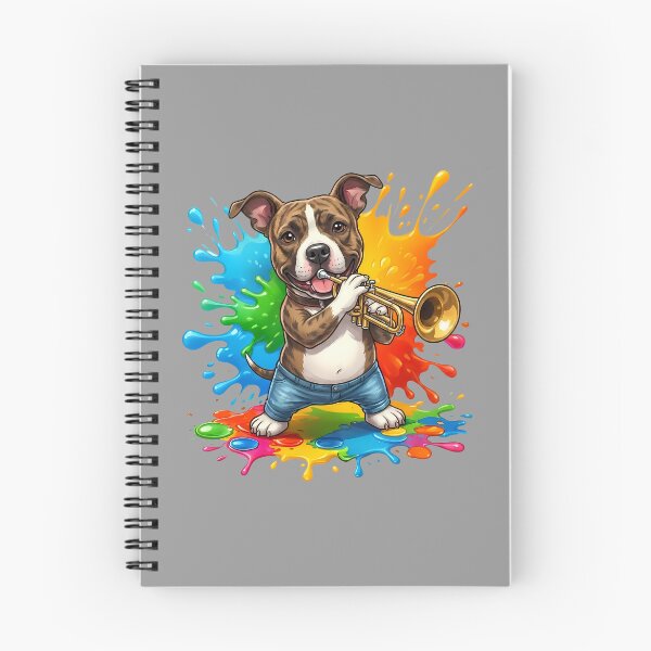 Item preview, Colorful Dog Playing Trumpet  - World Music Day designed and sold by Art-Arcade6.