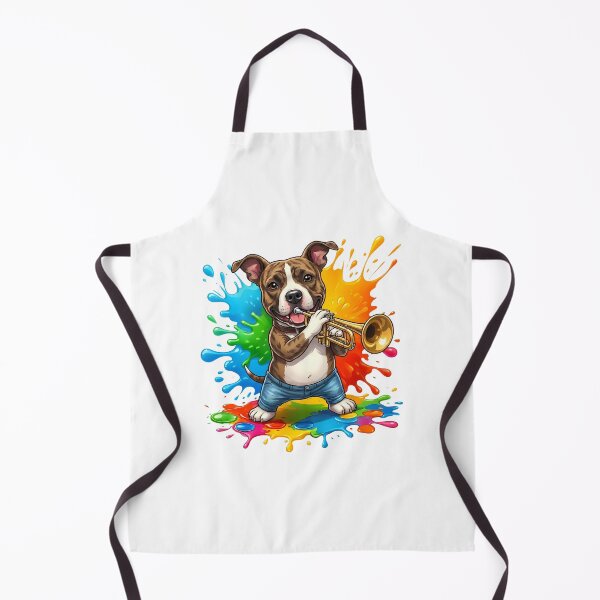 Item preview, Colorful Dog Playing Trumpet - World Music Day designed and sold by Art-Arcade6.