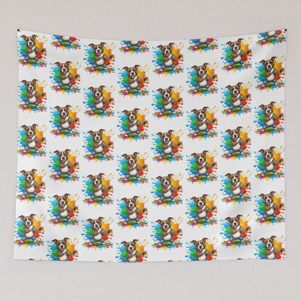 Item preview, Colorful Dog Playing Trumpet  - World Music Day designed and sold by Art-Arcade6.