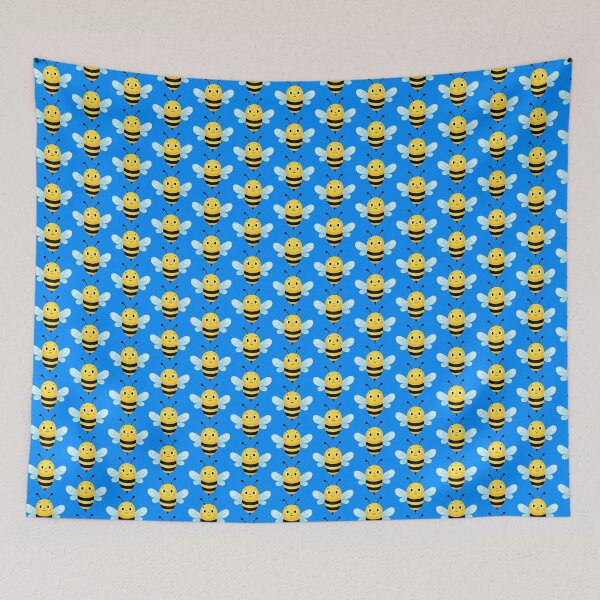 Item preview, Cute Yellow Happy Bee Kawaii Illustration Cartoon For Kids  designed and sold by Zazizu.