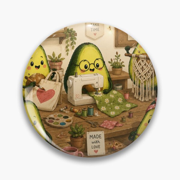 Item preview, Cute Avocado love Pattern  Seamless Pattern Fruit Print designed and sold by Aramdesing.