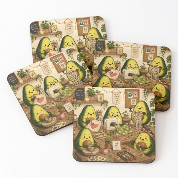Item preview, Cute Avocado love Pattern  Seamless Pattern Fruit Print designed and sold by Aramdesing.