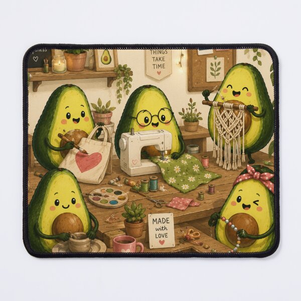 Item preview, Cute Avocado love Pattern  Seamless Pattern Fruit Print designed and sold by Aramdesing.