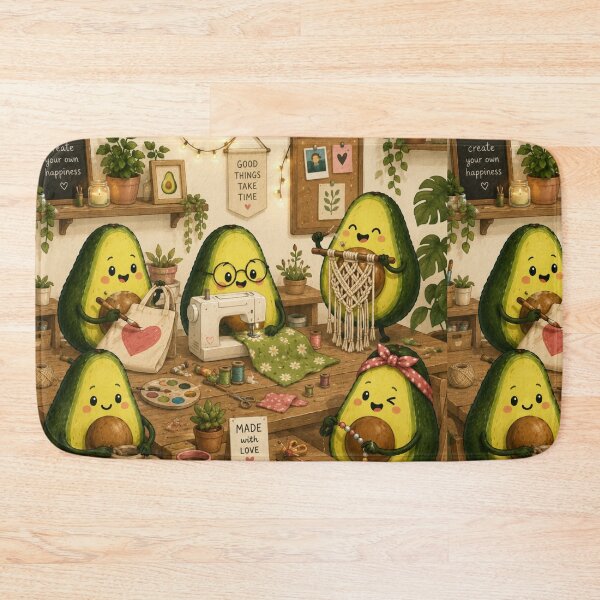 Item preview, Cute Avocado love Pattern  Seamless Pattern Fruit Print designed and sold by Aramdesing.