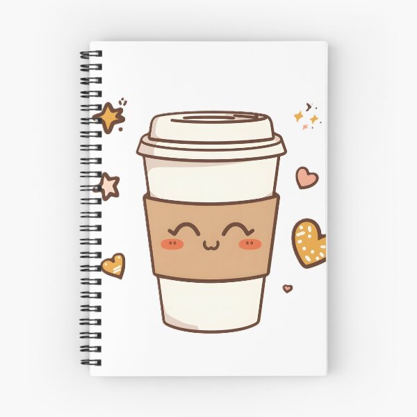 Item preview, Cute Kawaii Coffee Cup Sticker | Happy Coffee Lover Cartoon Design designed and sold by dreamz-world.
