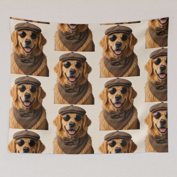 Item preview, Cool Golden Retriever Gentleman designed and sold by BagFactoryUK.