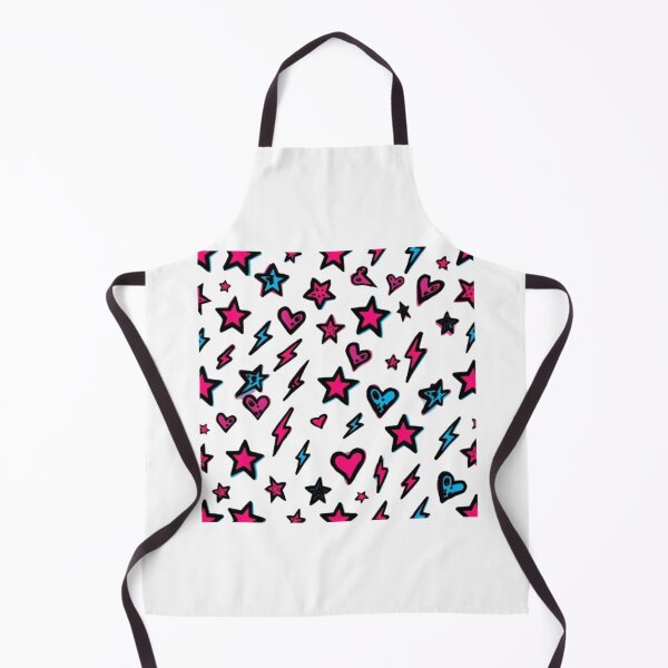 Item preview, Y2K Pop Punk Stars Hearts and Lightning Pattern designed and sold by ByKayaPrints.