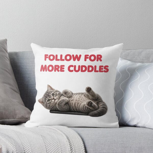 Item preview, Follow For More Cuddles Cute Kitten Design designed and sold by Symphatee.