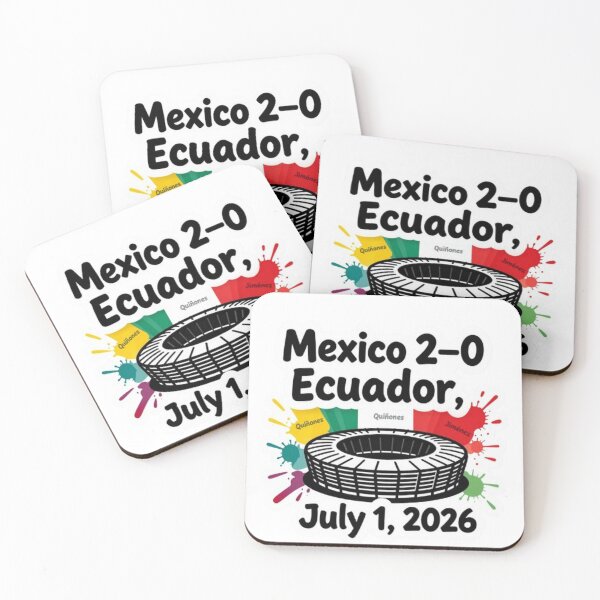 Item preview, Mexico Historic Victory – 2–0 vs Ecuador (2026) designed and sold by ROVVI.