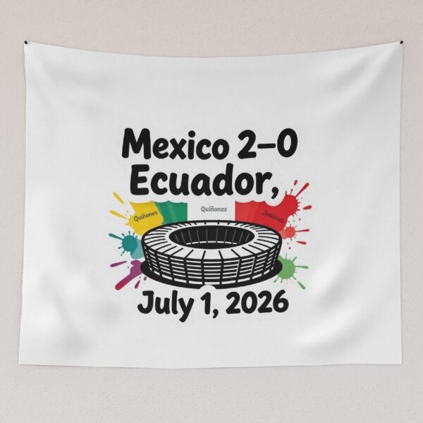 Item preview, Mexico Historic Victory – 2–0 vs Ecuador (2026) designed and sold by GraffiCity.