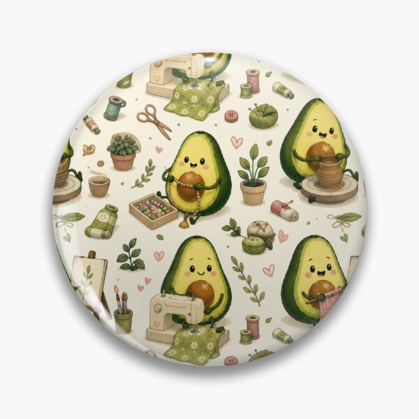 Item preview, Cute Avocado love Pattern  Seamless Pattern Fruit Print designed and sold by Aramdesing.