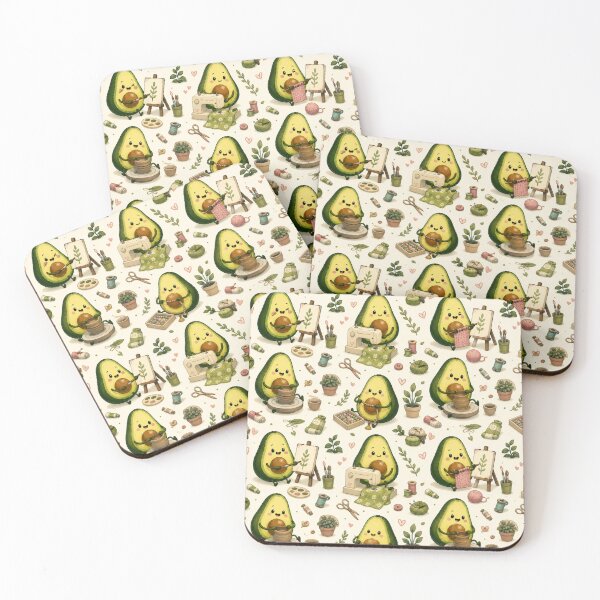 Item preview, Cute Avocado love Pattern  Seamless Pattern Fruit Print designed and sold by Aramdesing.