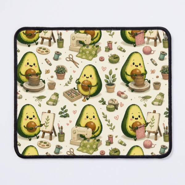 Item preview, Cute Avocado love Pattern  Seamless Pattern Fruit Print designed and sold by Aramdesing.