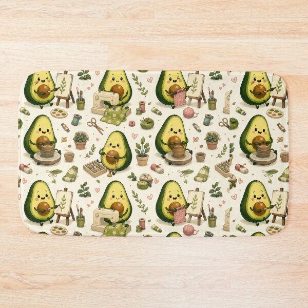 Item preview, Cute Avocado love Pattern  Seamless Pattern Fruit Print designed and sold by Aramdesing.